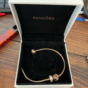 Pandora rose gold bracelet never worn